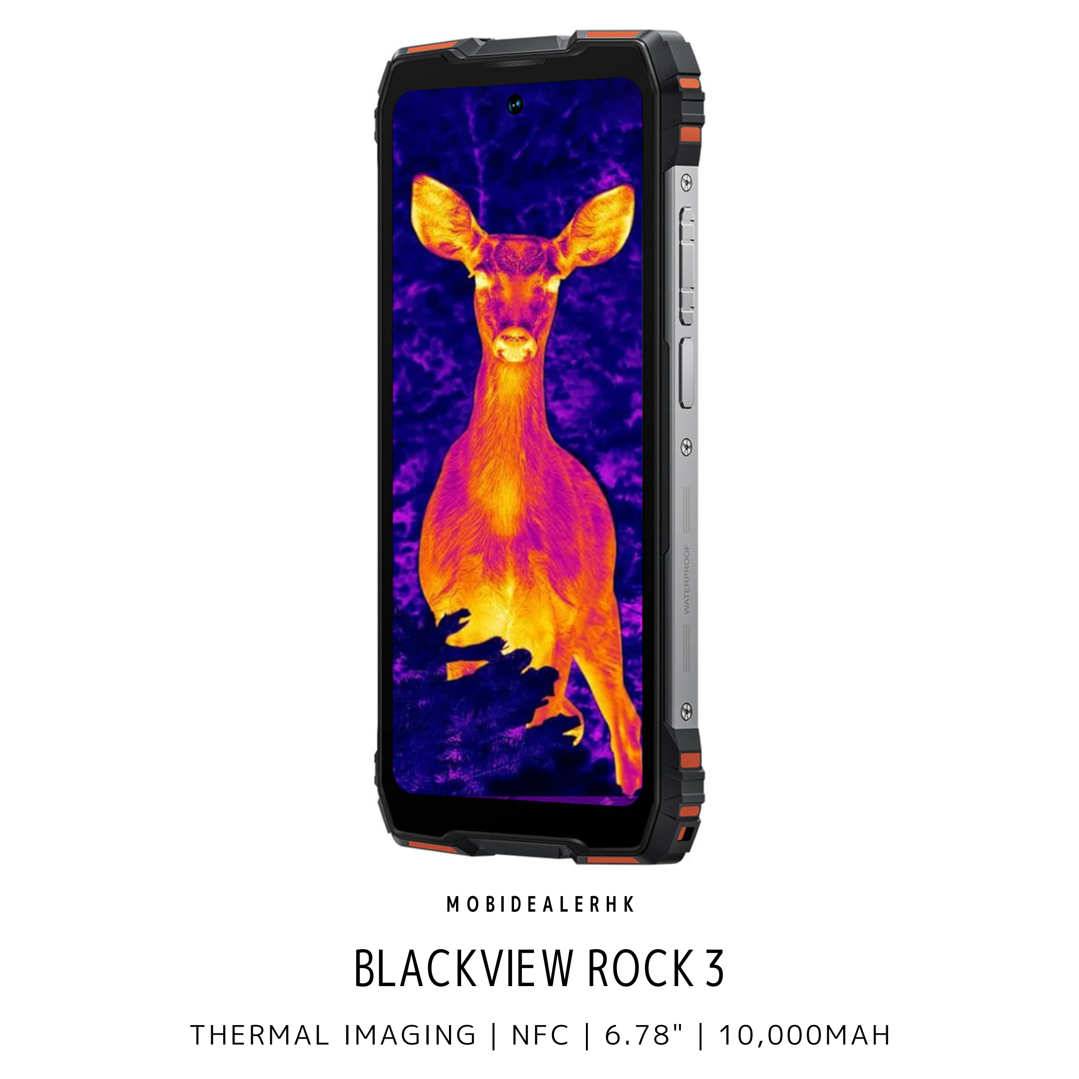 Blackview Rock 3 | 4G | 三防手機 | 熱感 | 露營燈 | NFC | 6.78" | 10,000mAh