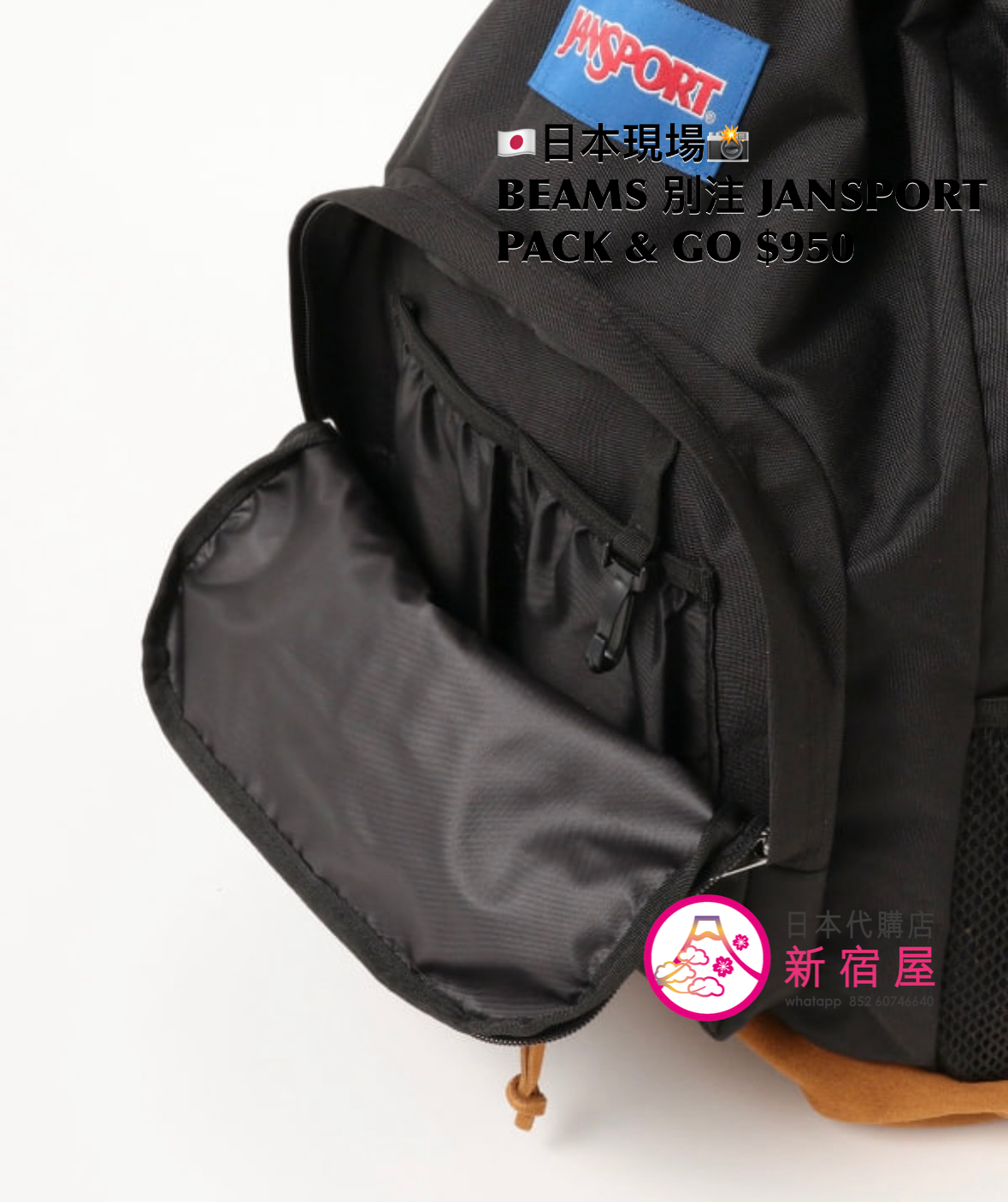 BEAMS 別注 JANSPORT PACK & GO