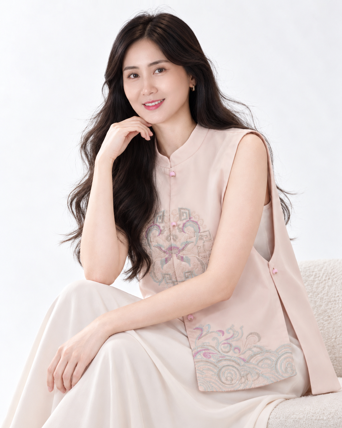 5144 Élysée Embroidered Qipao Vest