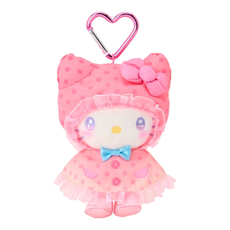 現貨｜Sanrio Hello Kitty 甜蜜列車系列 日版 雨衣造型 毛公仔 吊飾 掛件 (88570-3)