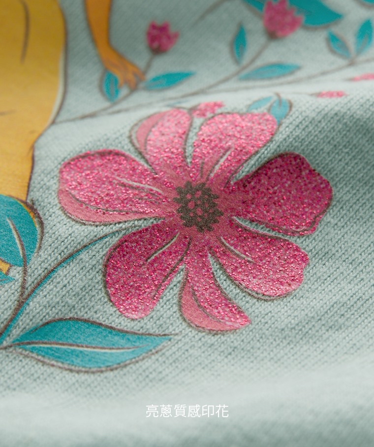 🌸預訂 台灣直送🌸迪士尼公主系列三色網紗印花純棉長袖T恤