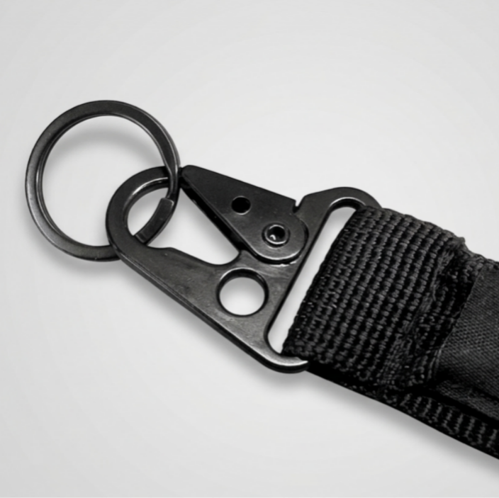 HONGKONGER 戰術織帶快速釋放匙扣 (雙面設計：經典 Logo / 獅子山線條)