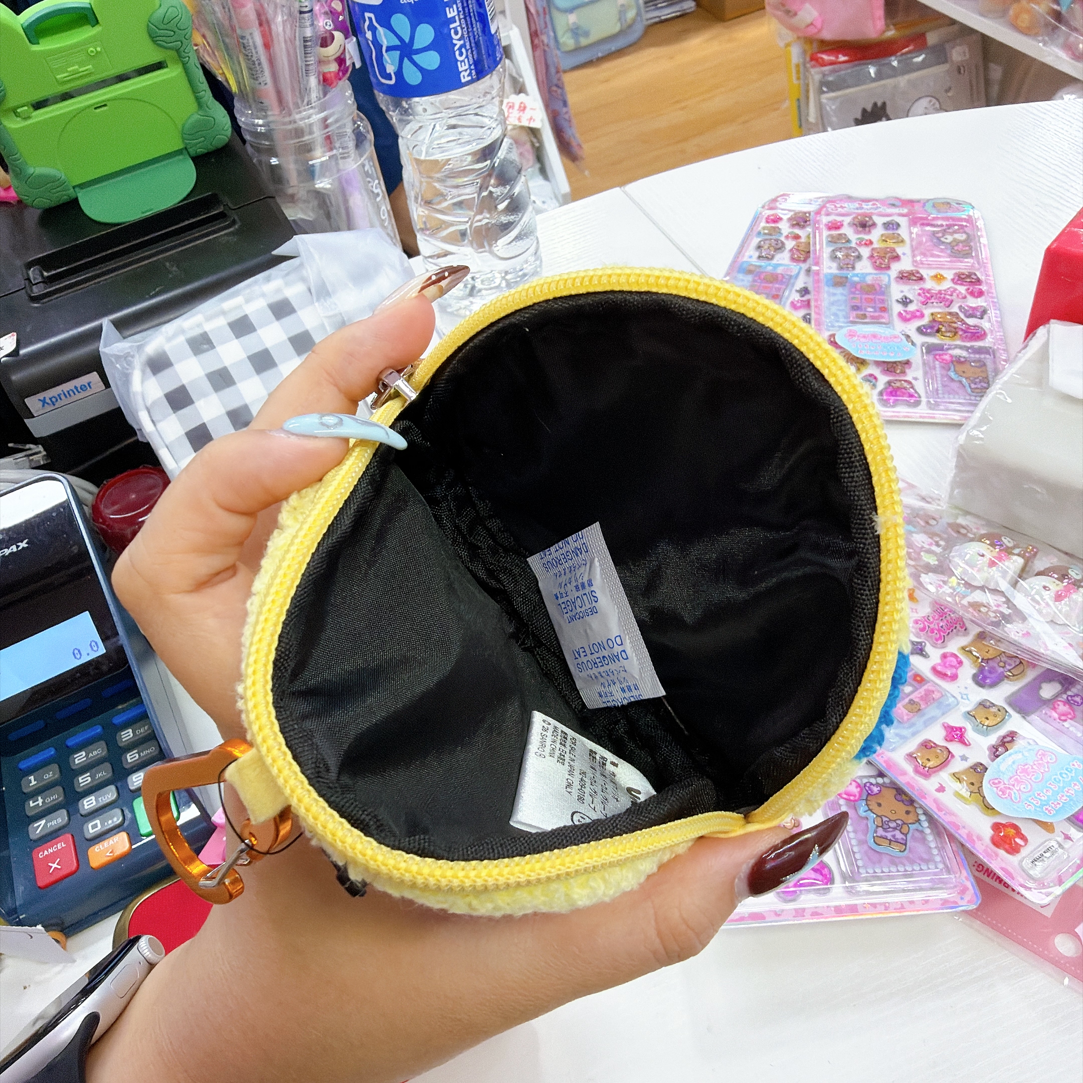 日本直送 usahana新款針織刺繡散銀包
