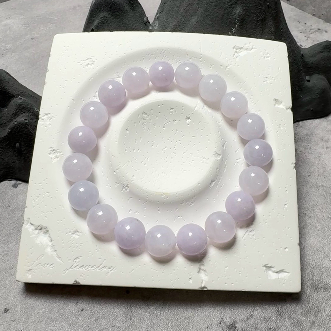 春彩淡粉紫卡10mm手串