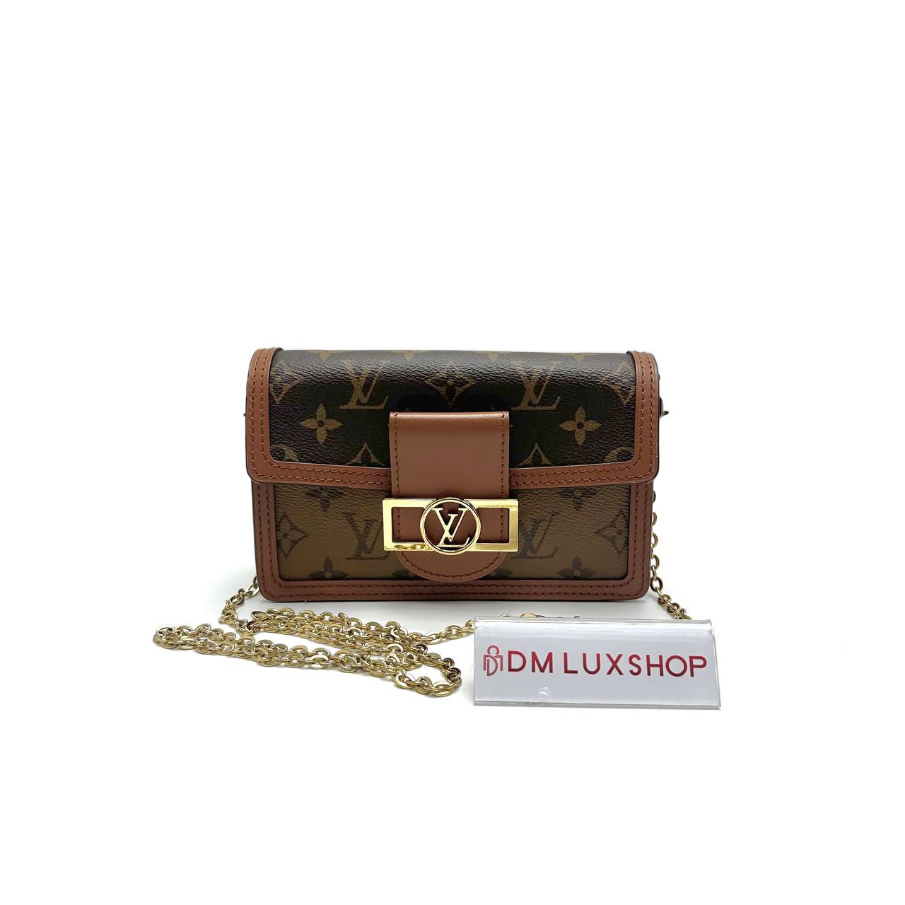 LV Reverse Monogram Dauphine WOC GHW