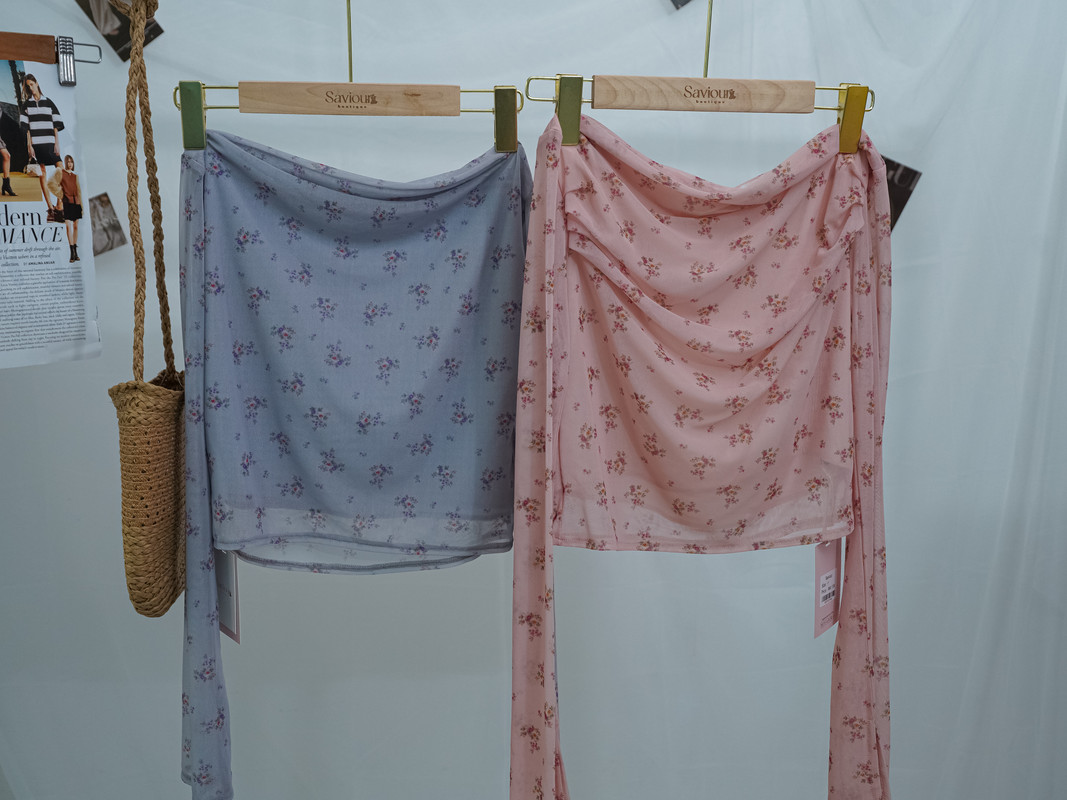 Vintage Floral Chiffon Long Sleeve Blouse with Adjustable Neck Tie ‖ 复古碎花雪纺立领长袖上衣（领口系带可自由打结或自然垂落）英文KR01621