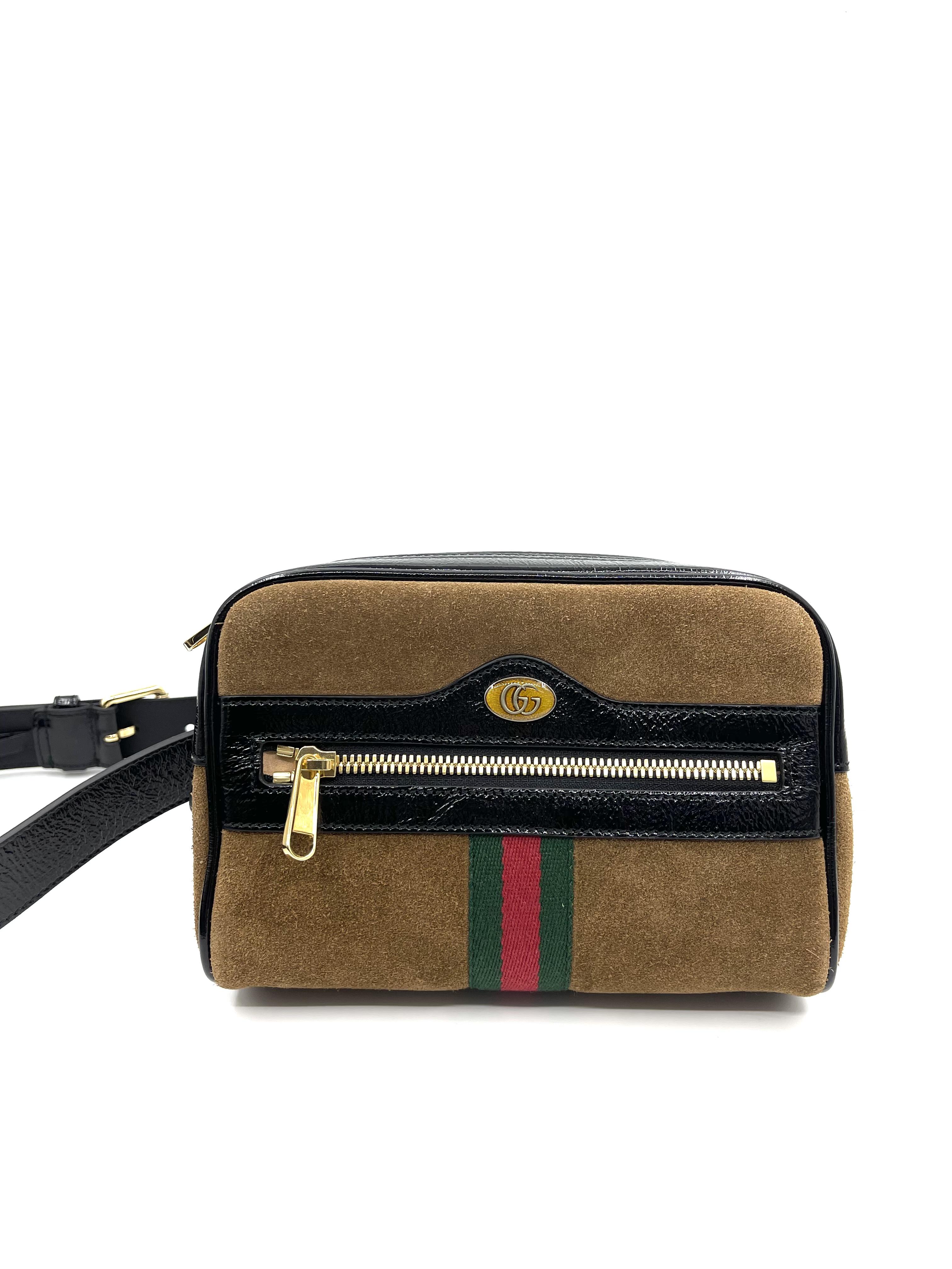 Pre-owned Gucci ophidia suede bag