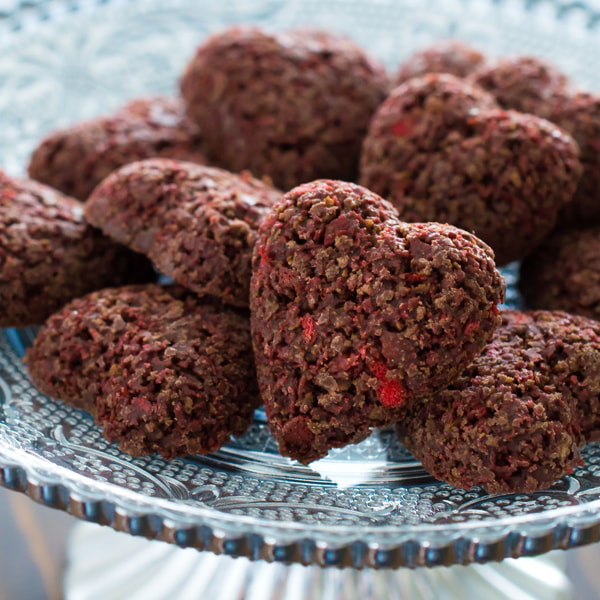 🇯🇵日本風美庵甘王草莓巧克力心形酥餅🍓24入🍫💖