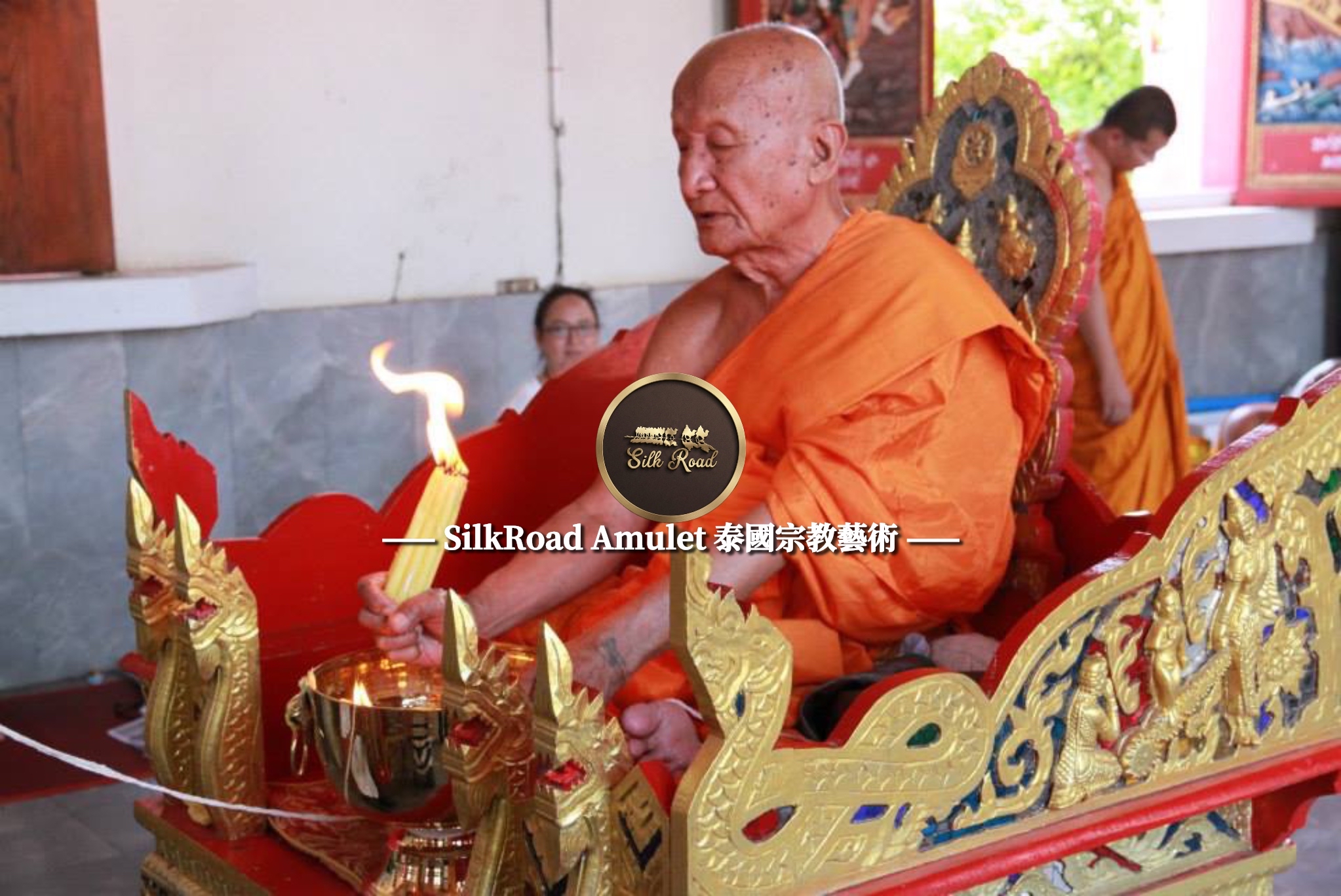龍婆壯  佛曆2558  拉胡天神賜予財富｜藍叻純金、銀符管特別版本｜僅製108尊｜附原裝廟盒｜光學級高透防水殼
