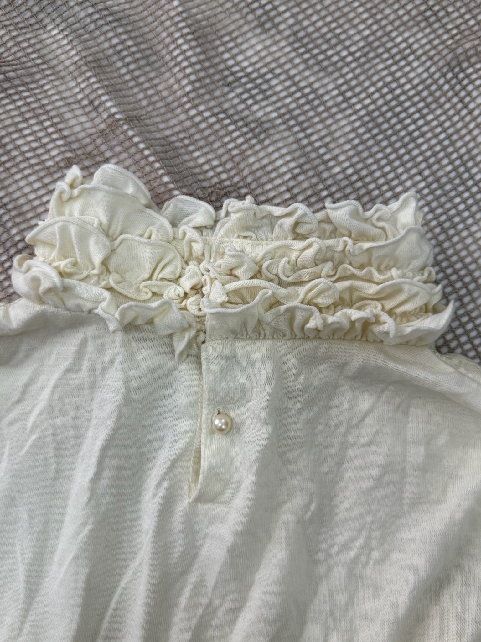 Victorian Style Lace Trim Blouse