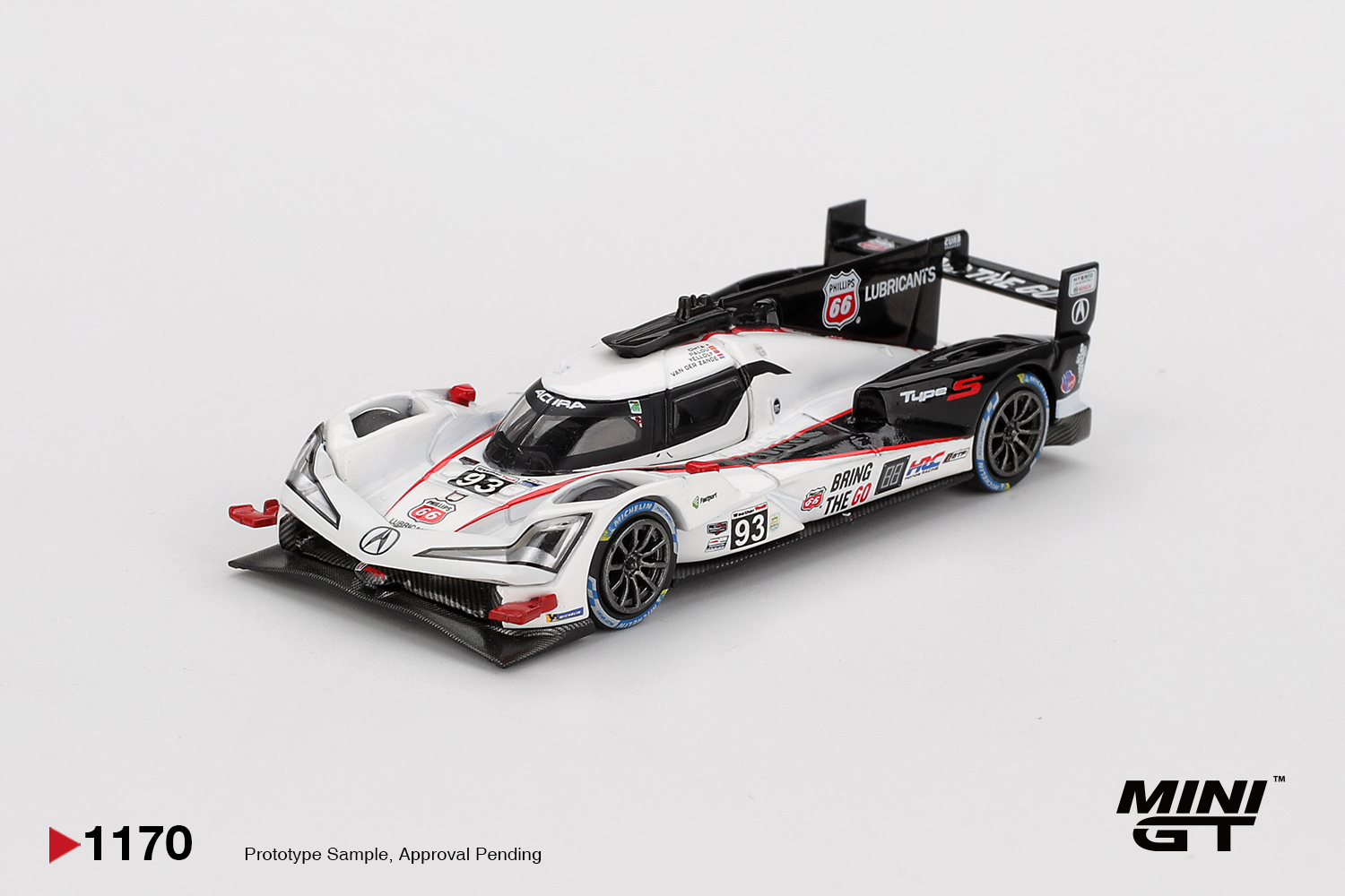 MINI GT 1170 Acura ARX-06 GTP #93 Meyer Shank Racing 2025 IMSA Daytona 24 Hrs MINIGT 1170