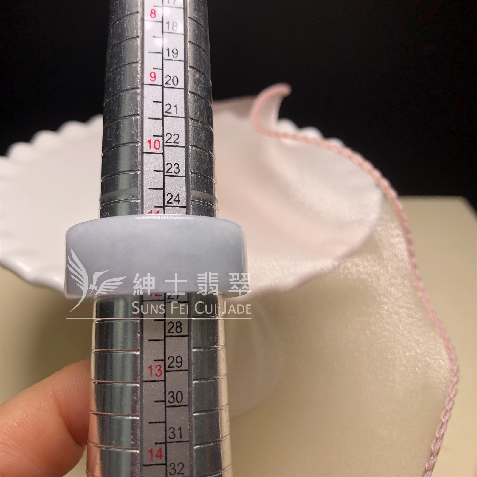 翡翠斑指 （港圈26）D00282