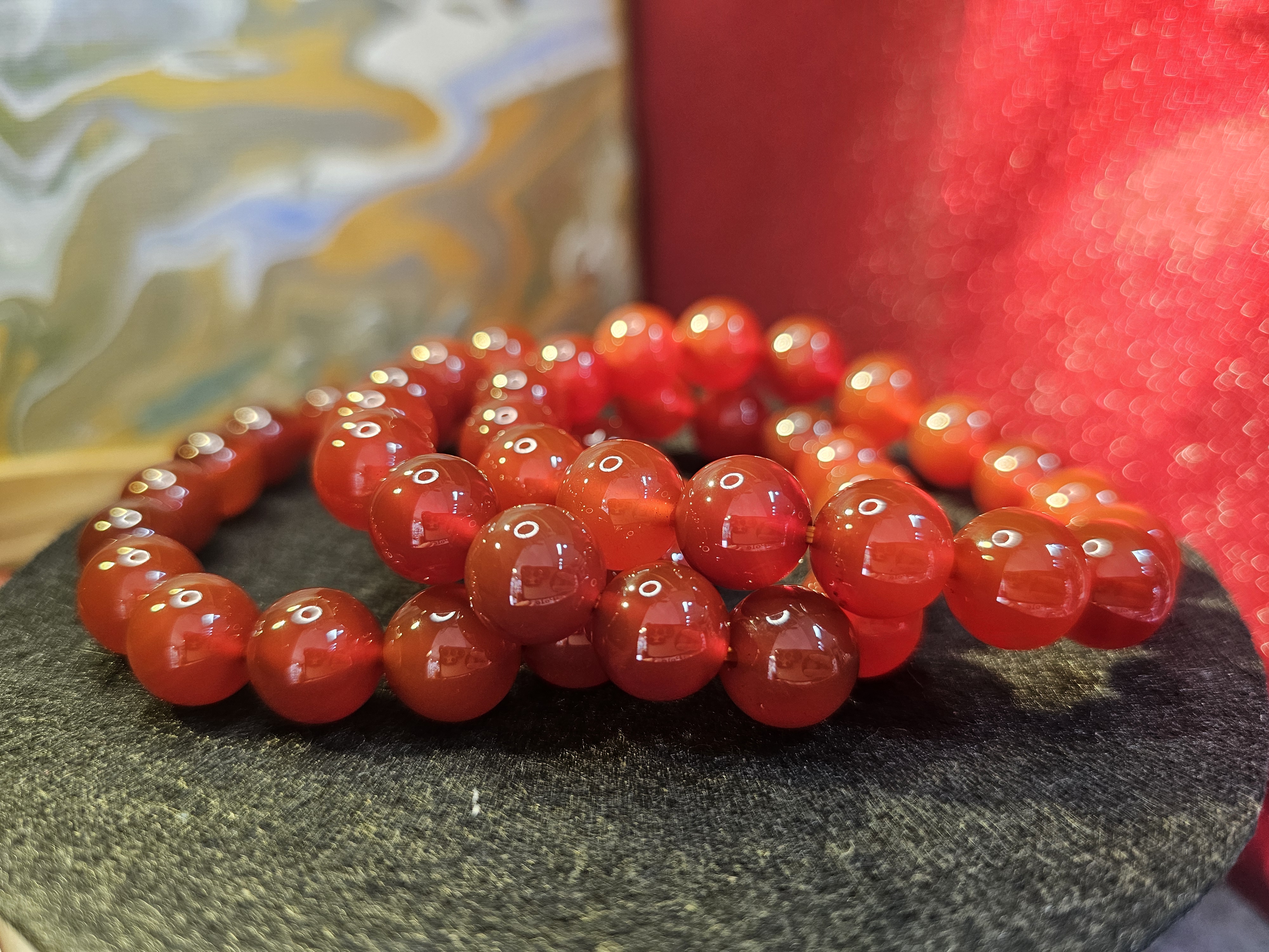 紅瑪瑙手串(Carnelian)
