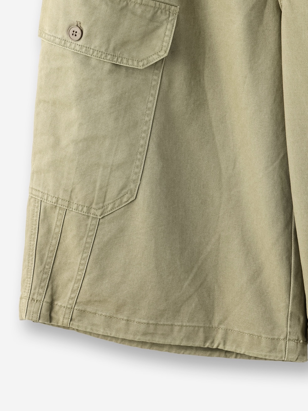 Drawstring Cotton Cargo Shorts