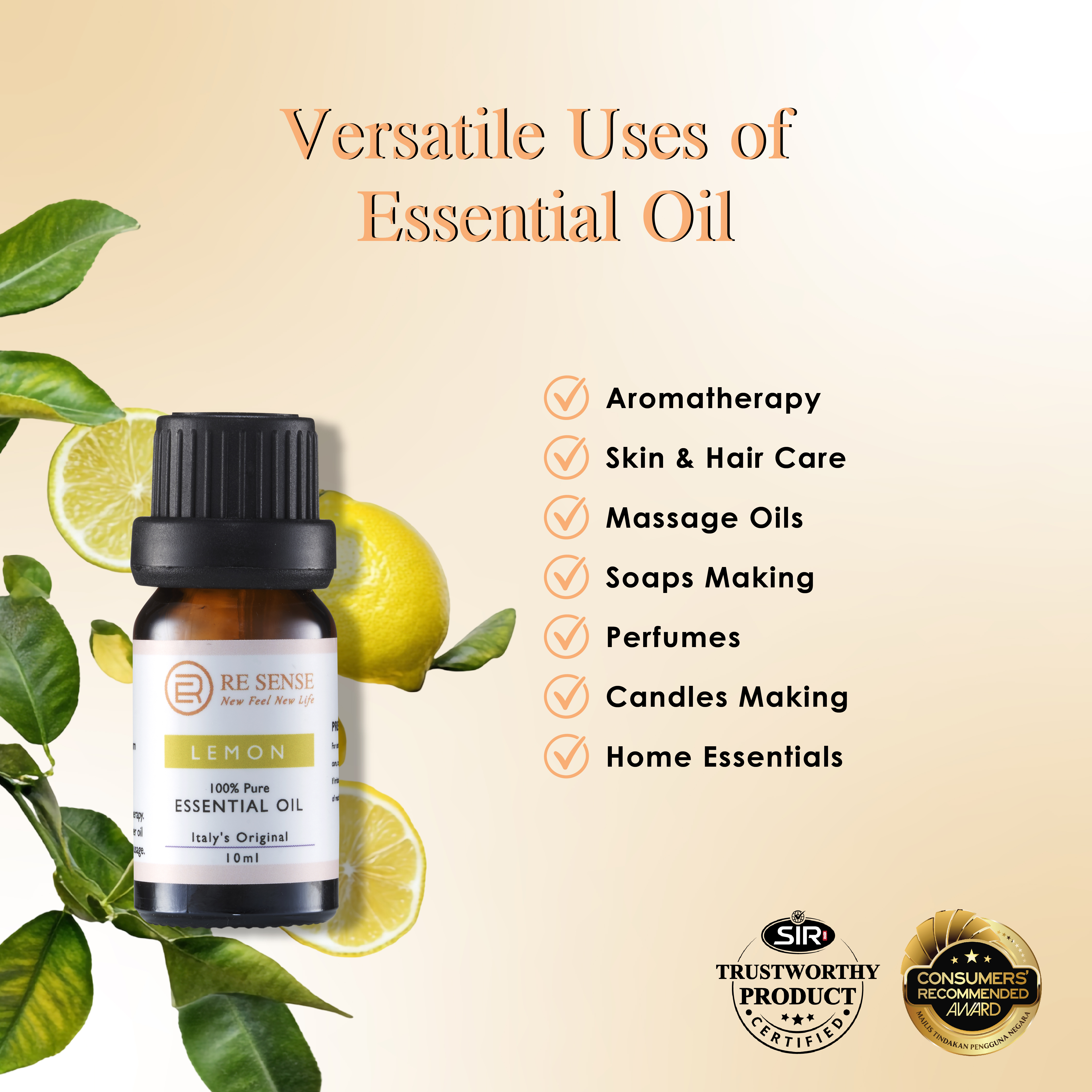 Lemon Essential Oil (10ml)
