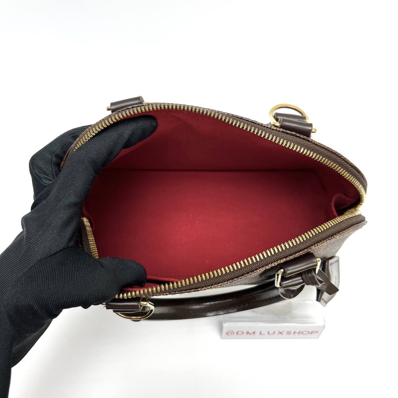 LV Damier Ebene Alma BB GHW (HOT STAMP AP)