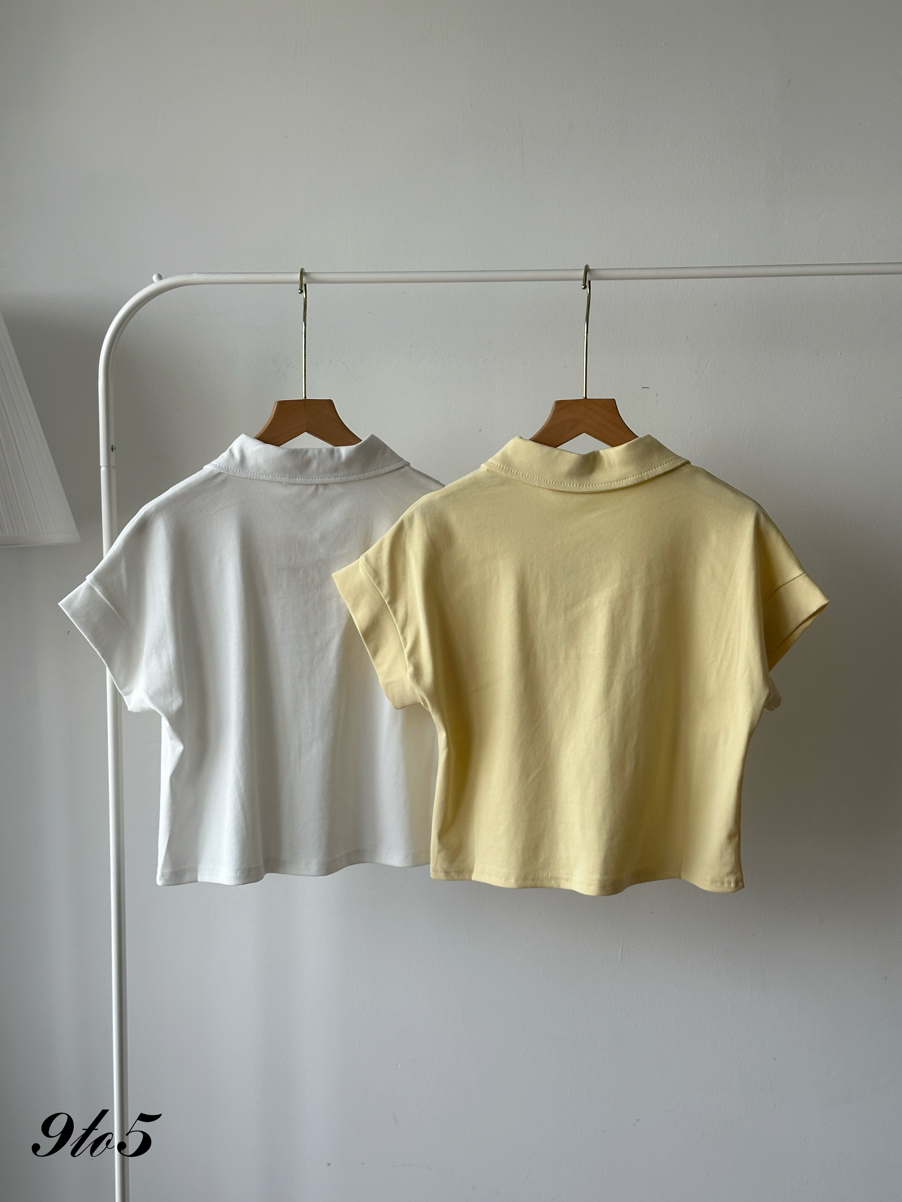 T4277 Short Sleeve Crop Shirt - 4 Colors 