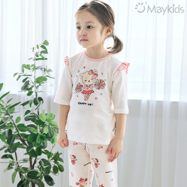 Maykids 7分袖家居服 (啦啦熊)