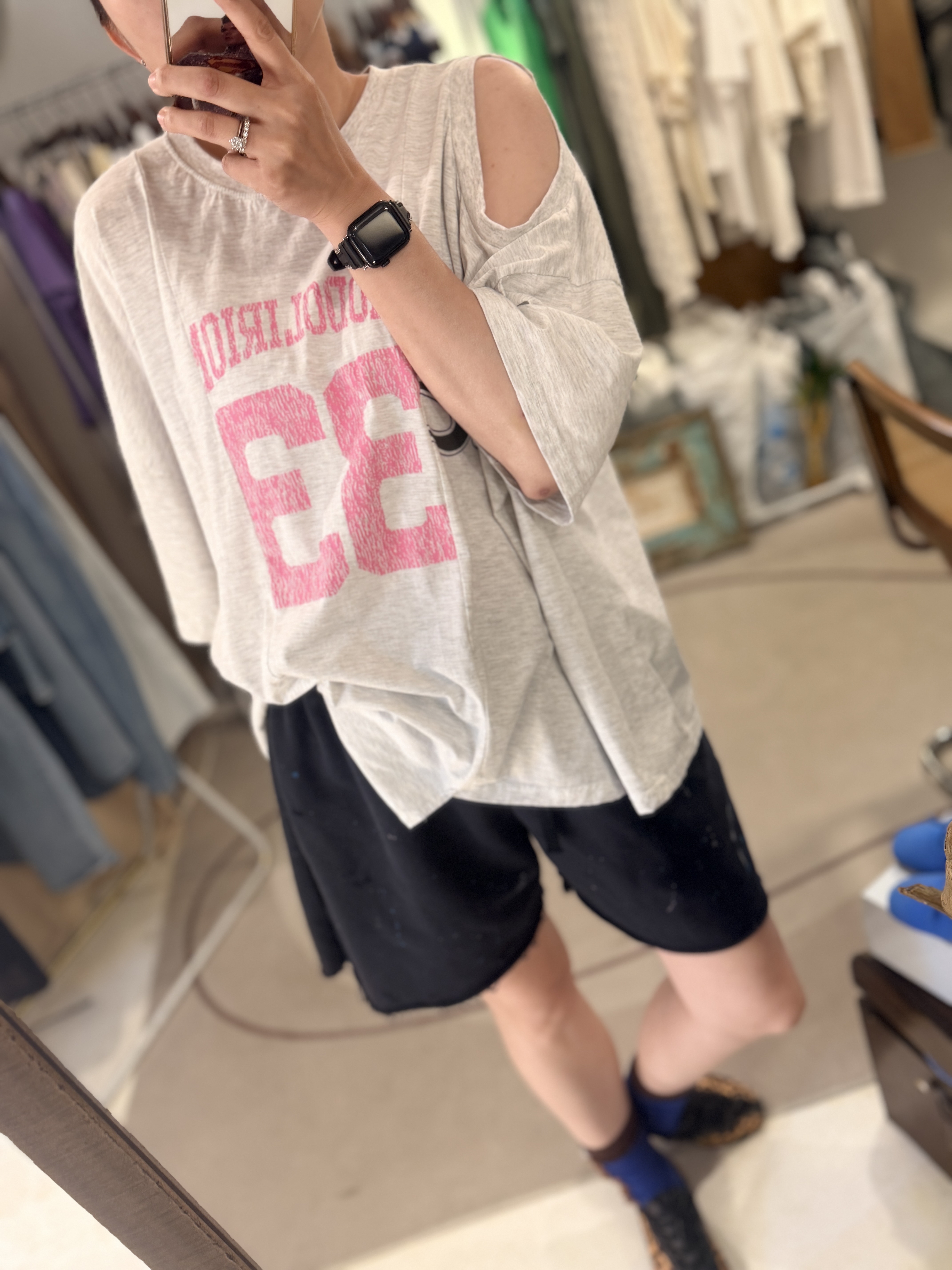 33 printed loose tee