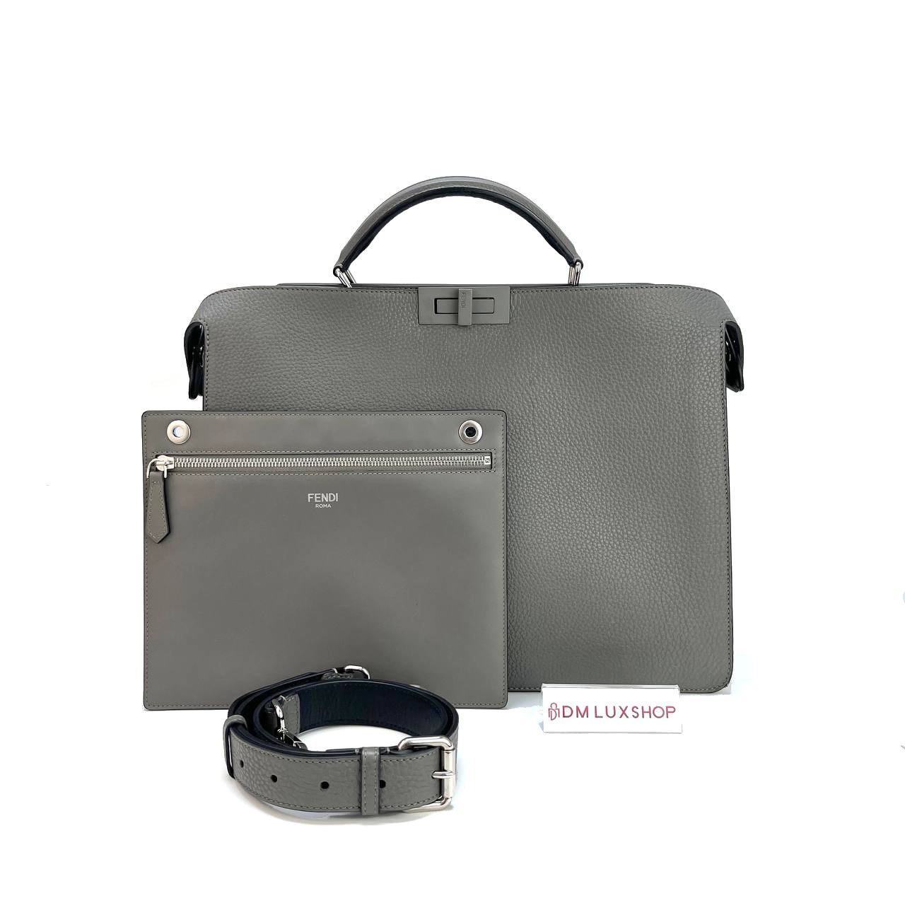 Fendi Peekaboo ISeeU Medium Grey/Black