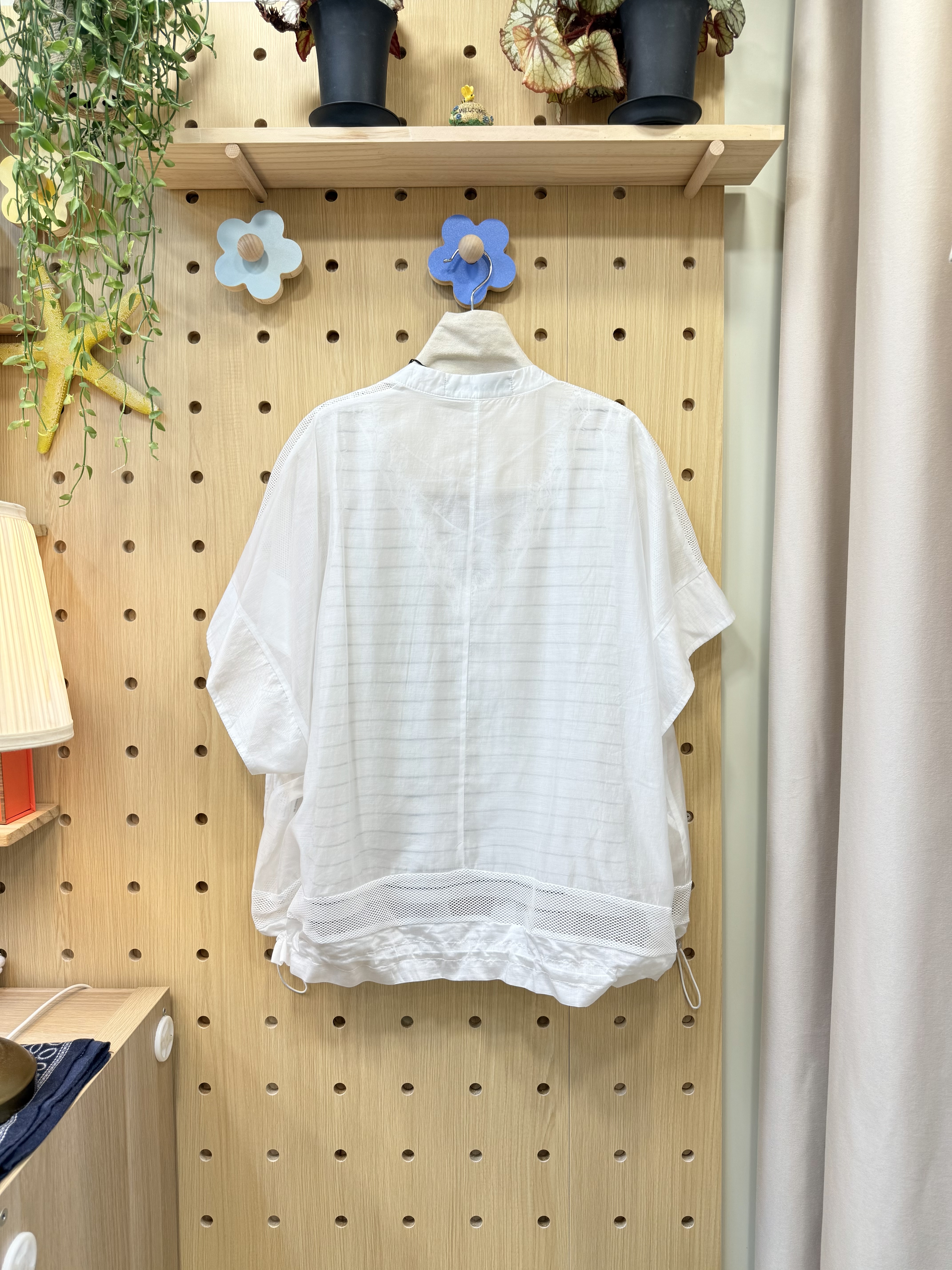 天絲網格拼接衫 M977 417304259 