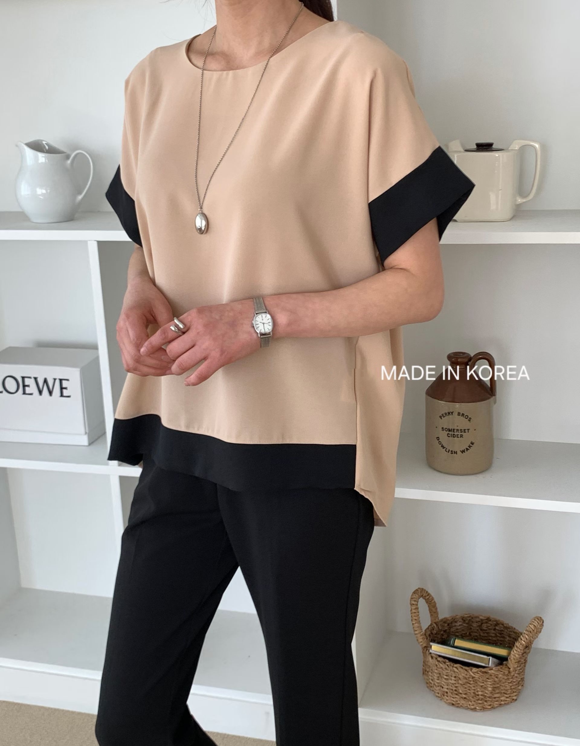 G6184 韓國🇰🇷靚料拼邊top