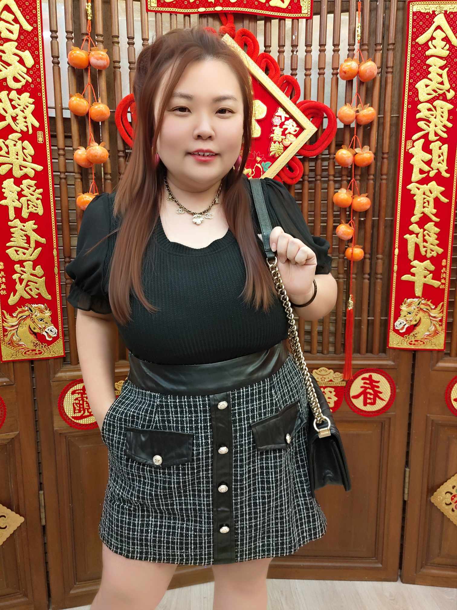 NJA13 TW#5309韩版小香风裤裙