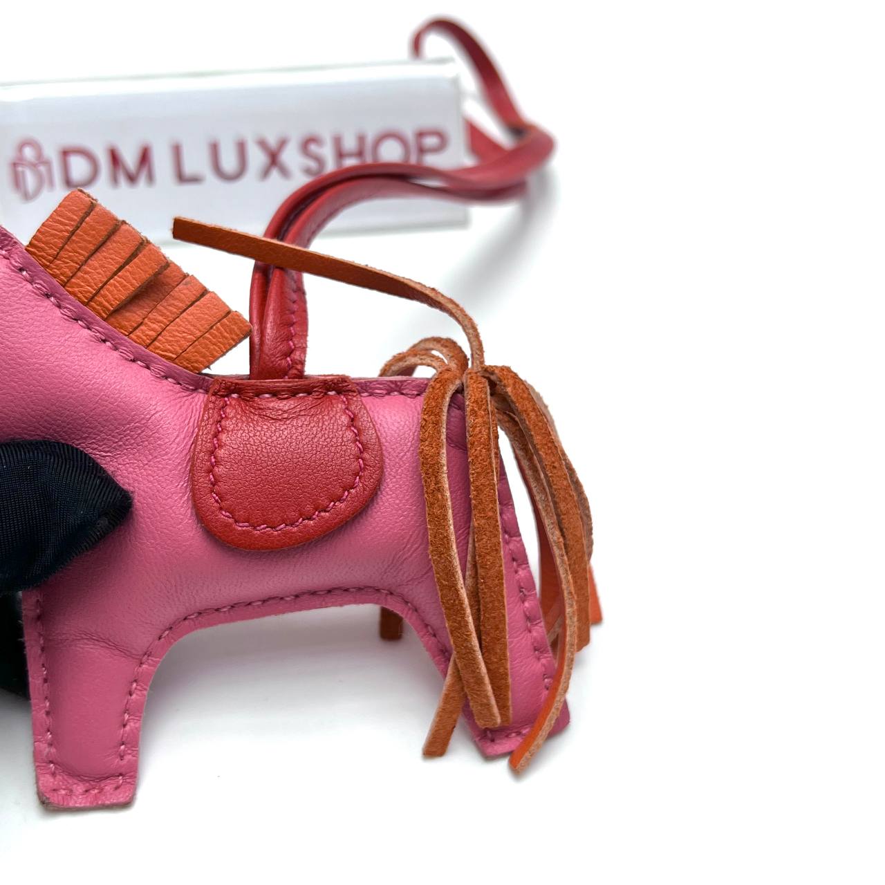 Hermes Rodeo Bag Charm Rose Azalee Pink Milo