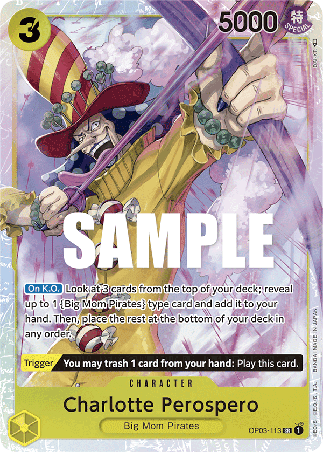 One Piece TCG English Version - Op03-113 (SR) Charlotte Perospero