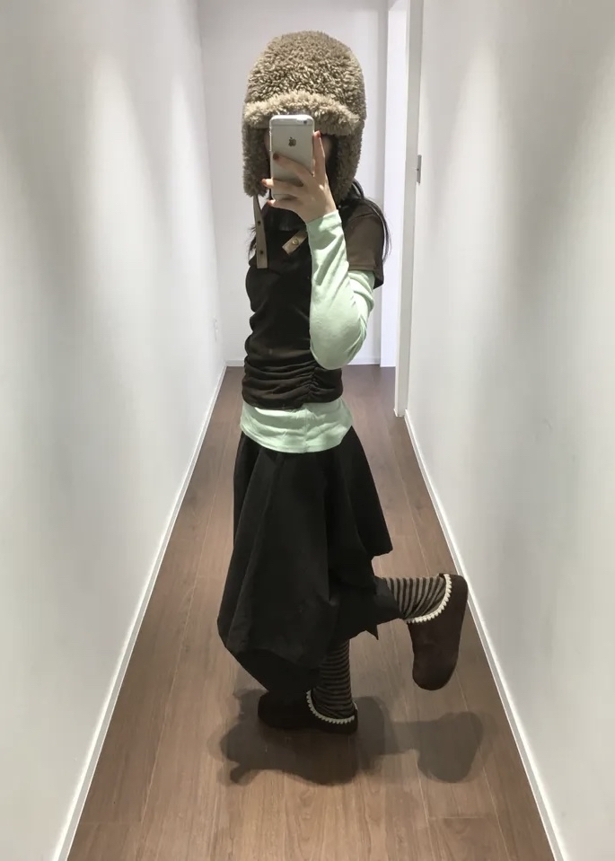 Layered Ruched Long Sleeve Top