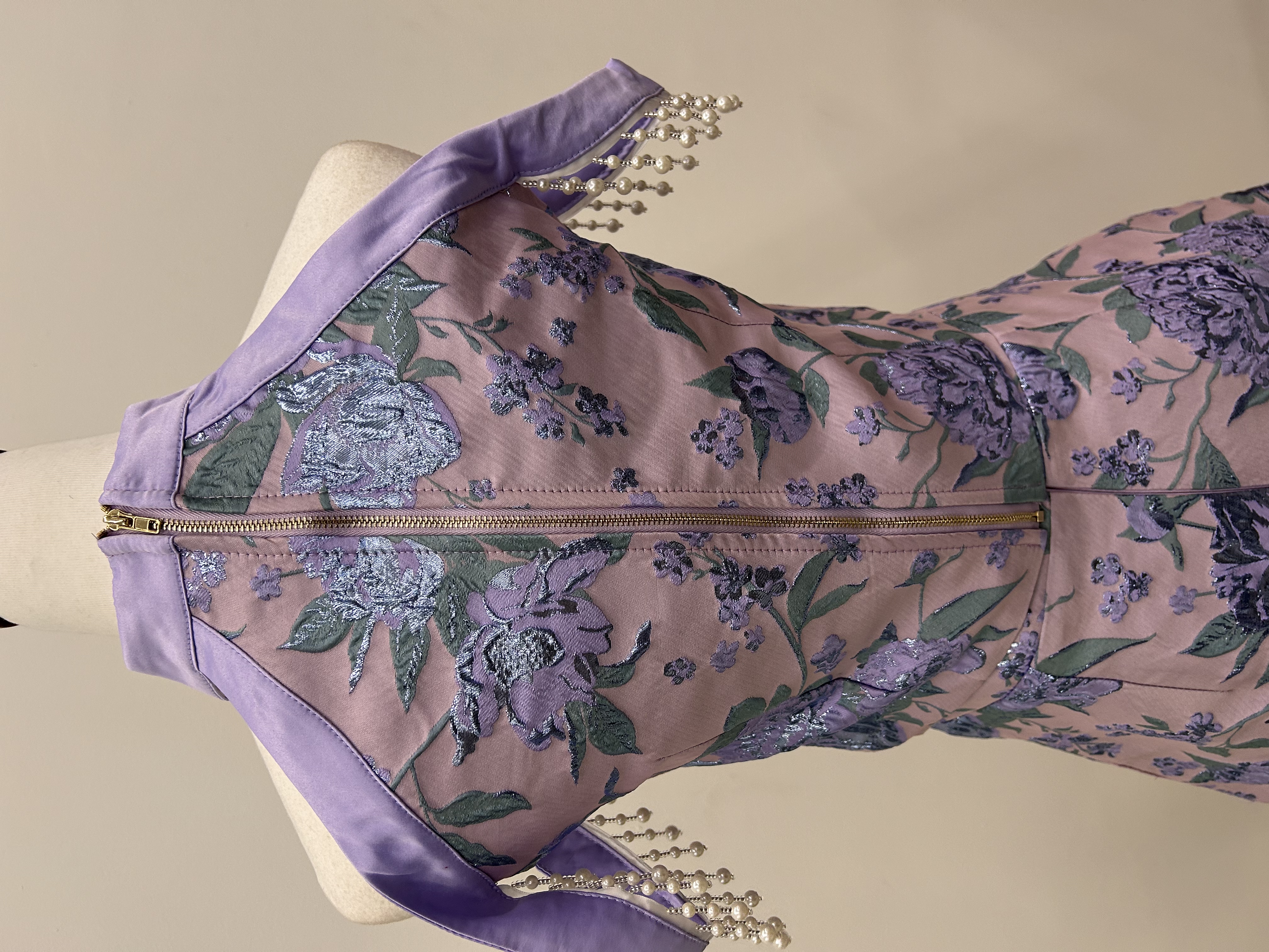 575.WB Cheong San Beaded Top & Pants