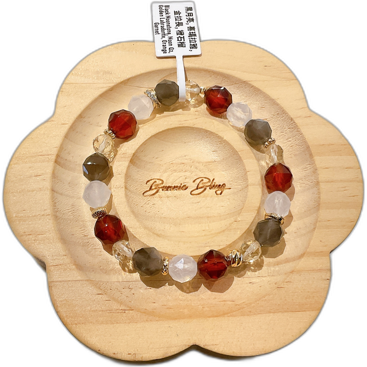 【月華曜金•守護啟蒙】深層療癒能量手串 