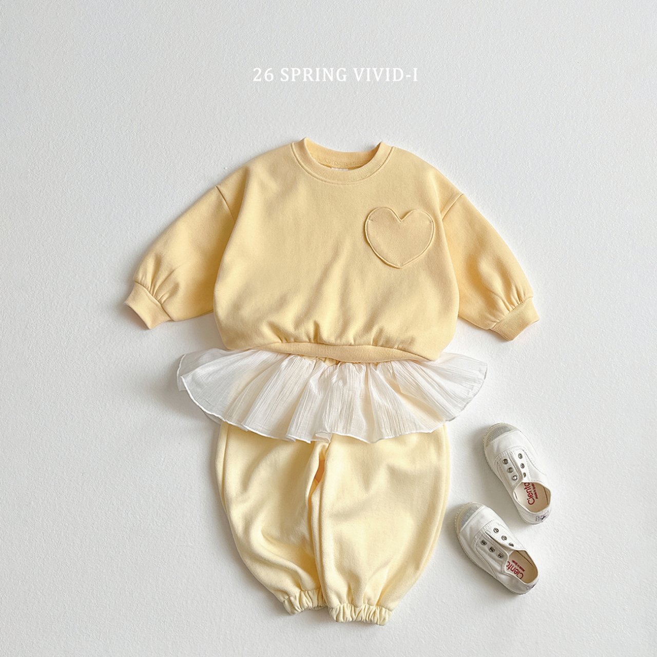 🌸預訂 韓國直送🌸🇰🇷VIVIDI三色愛心寬鬆衛衣