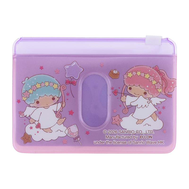 Little Twin Stars Two Layers Pearl PVC Card Holder w/ Zipper 有膠拉鍊PVC 雙層咭片套