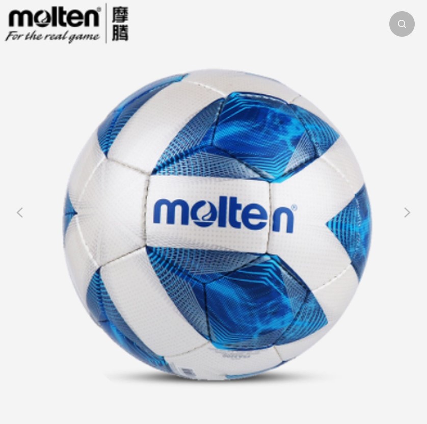 全新 正品 molten 摩騰 足球比賽 4號 手縫耐磨訓練足球 F4A3200 藍色