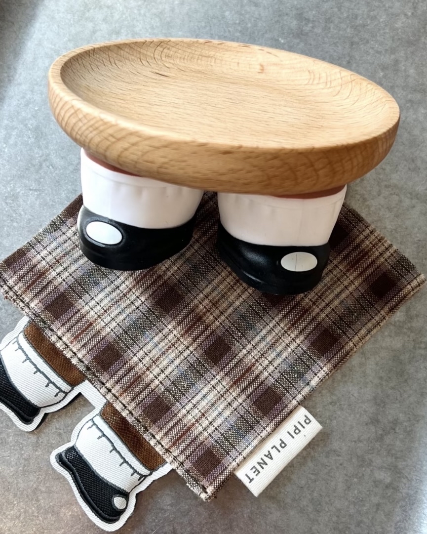 呆萌短腿櫸木收納小托盤