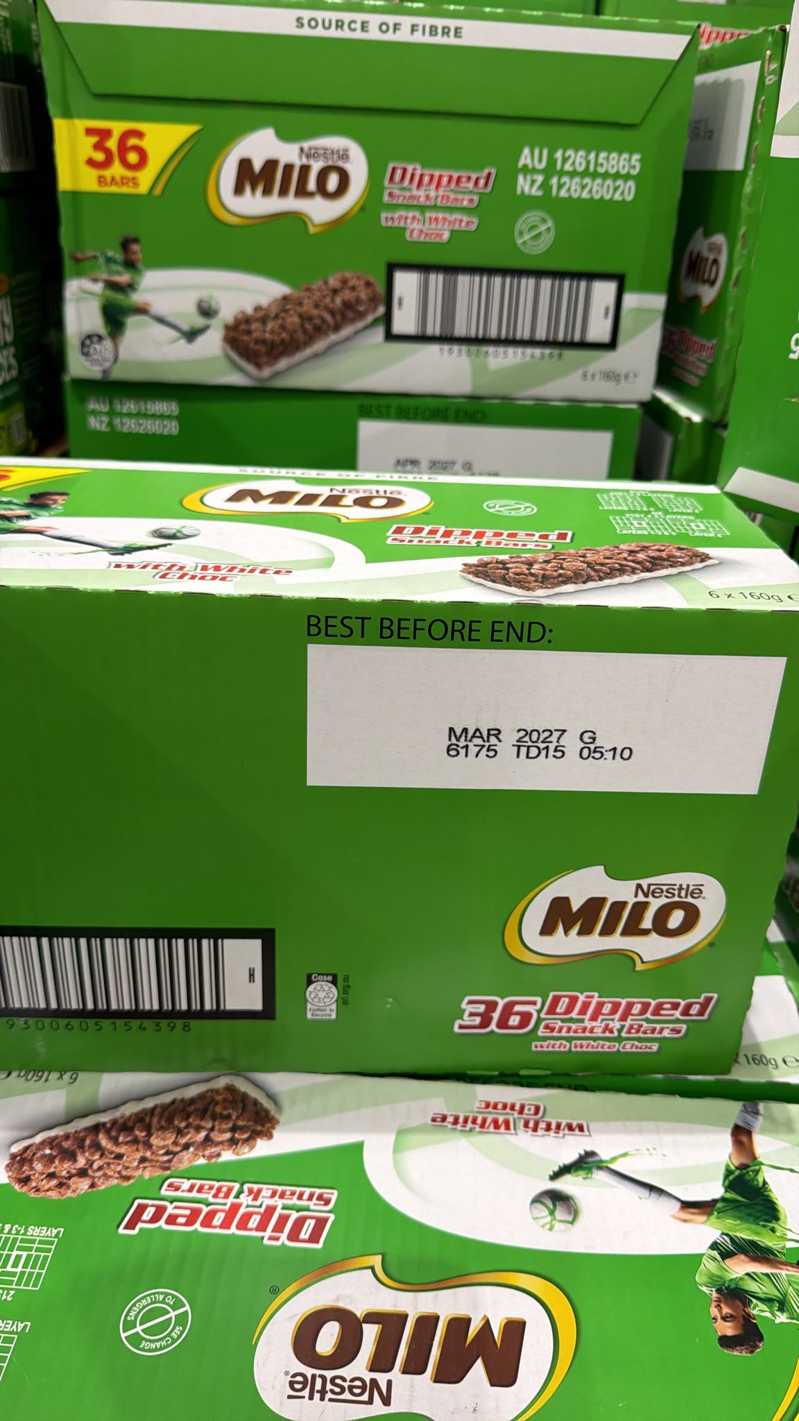 🇦🇺 澳洲 Nestle Milo 美祿可可脆脆牛奶能量棒 (36條/箱)