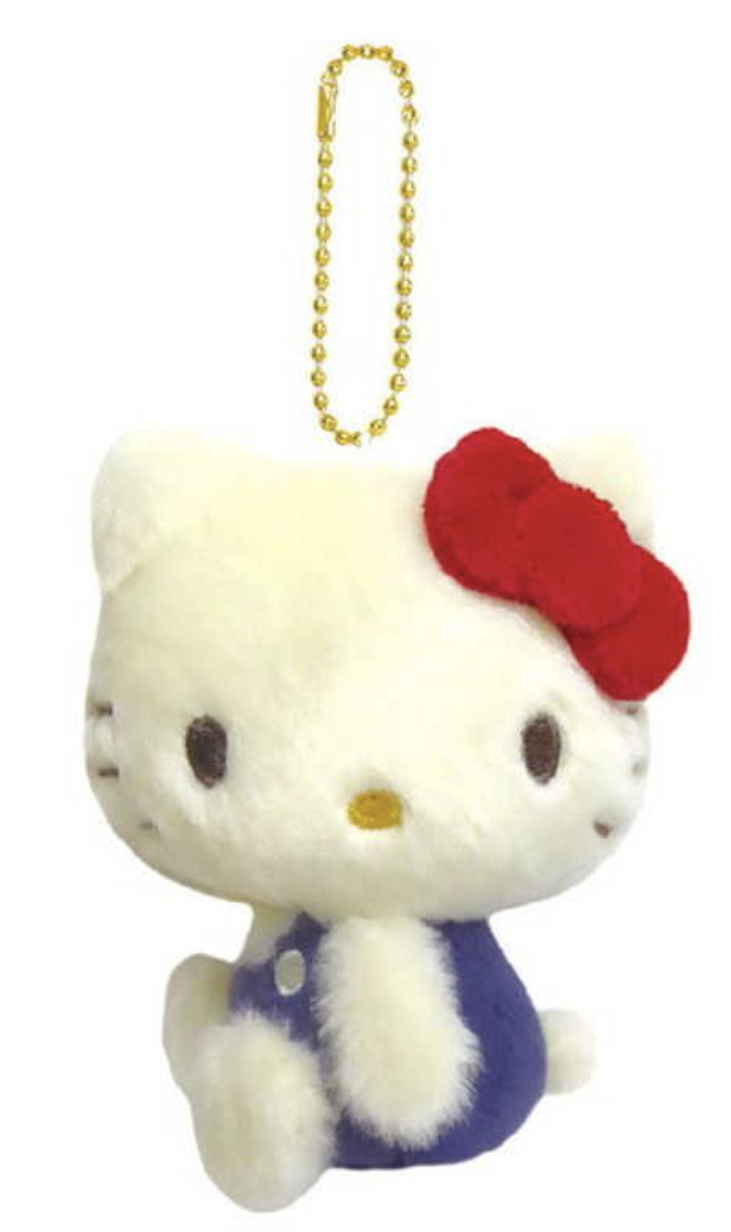 Sanrio Hello Kitty 70年代 紅色 毛公仔球鏈掛件吊飾