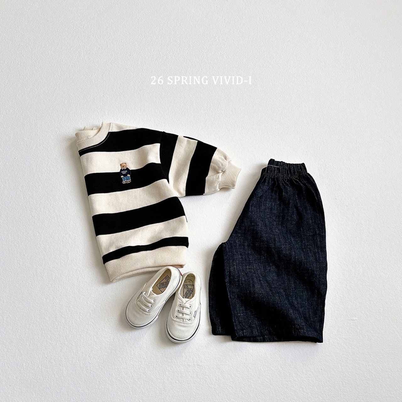 🌸預訂 韓國直送🌸🇰🇷VIVIDI寬版九分闊腳牛仔褲