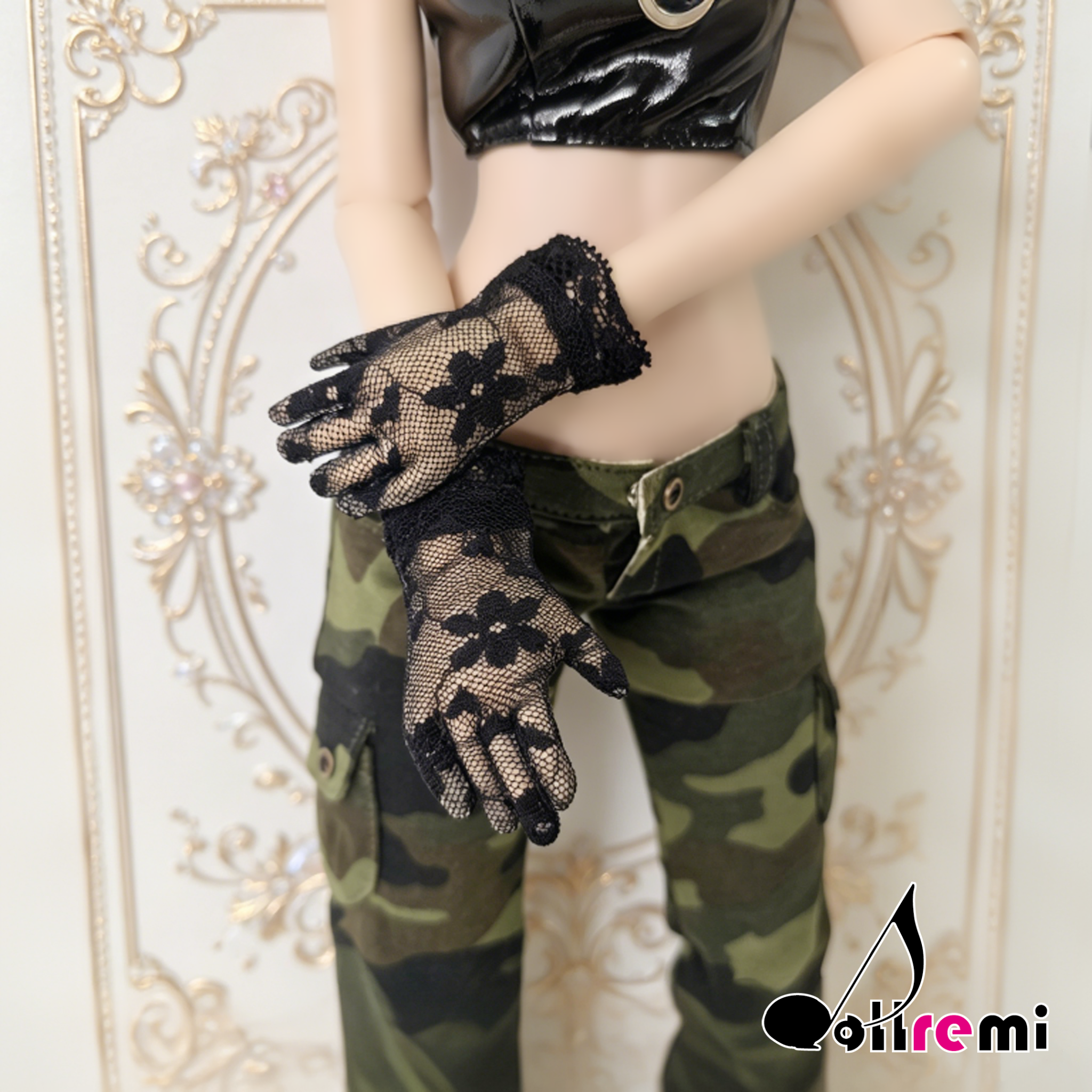 【dollremi】(A0122) 黑色蕾絲手套 Black Lace gloves