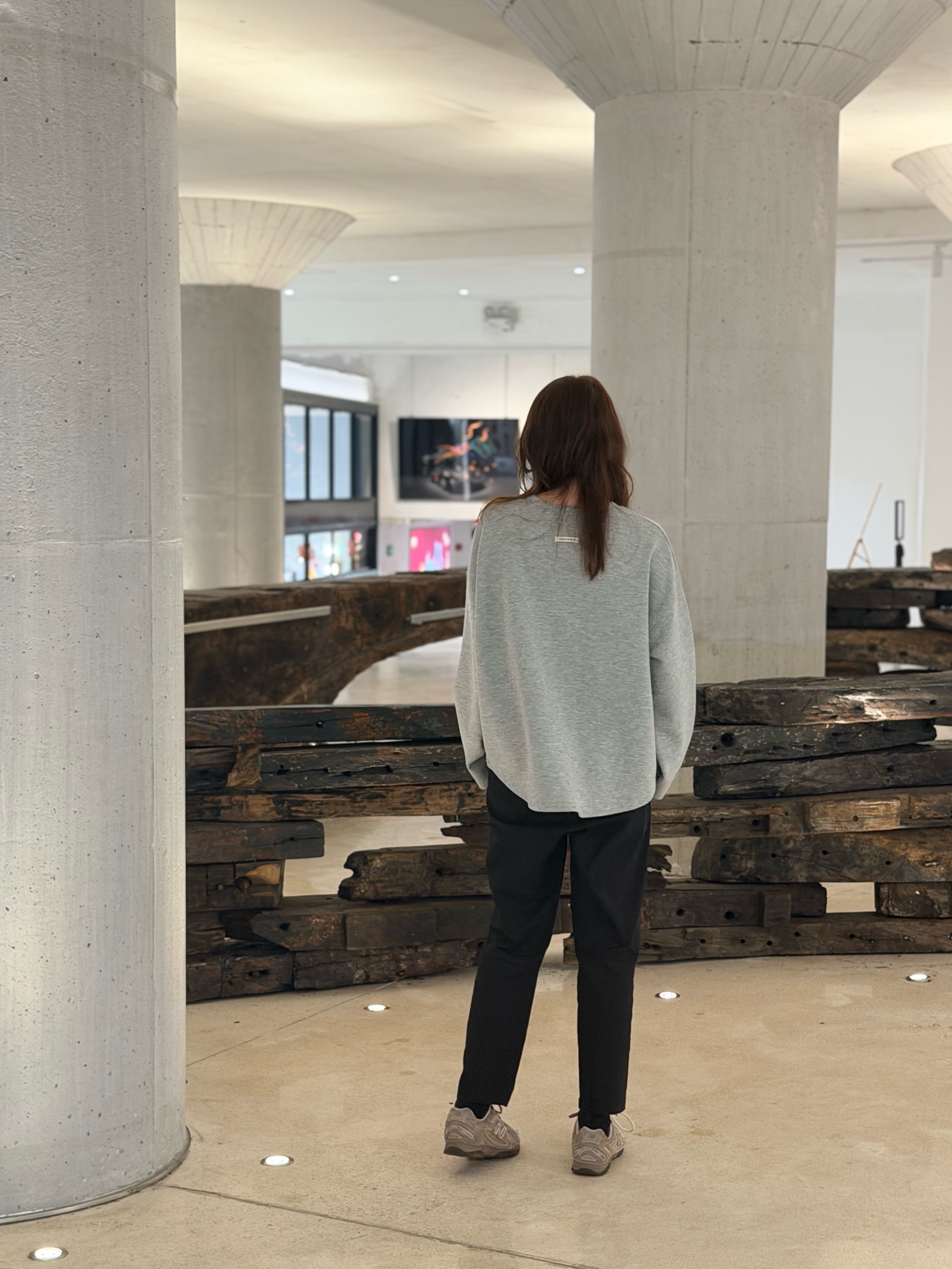 雲朵棉！微鬆造型上衣（淺灰色）