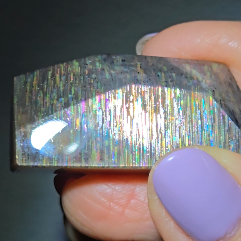 Rainbow meteor shower sunstone from Tanzania - SM95