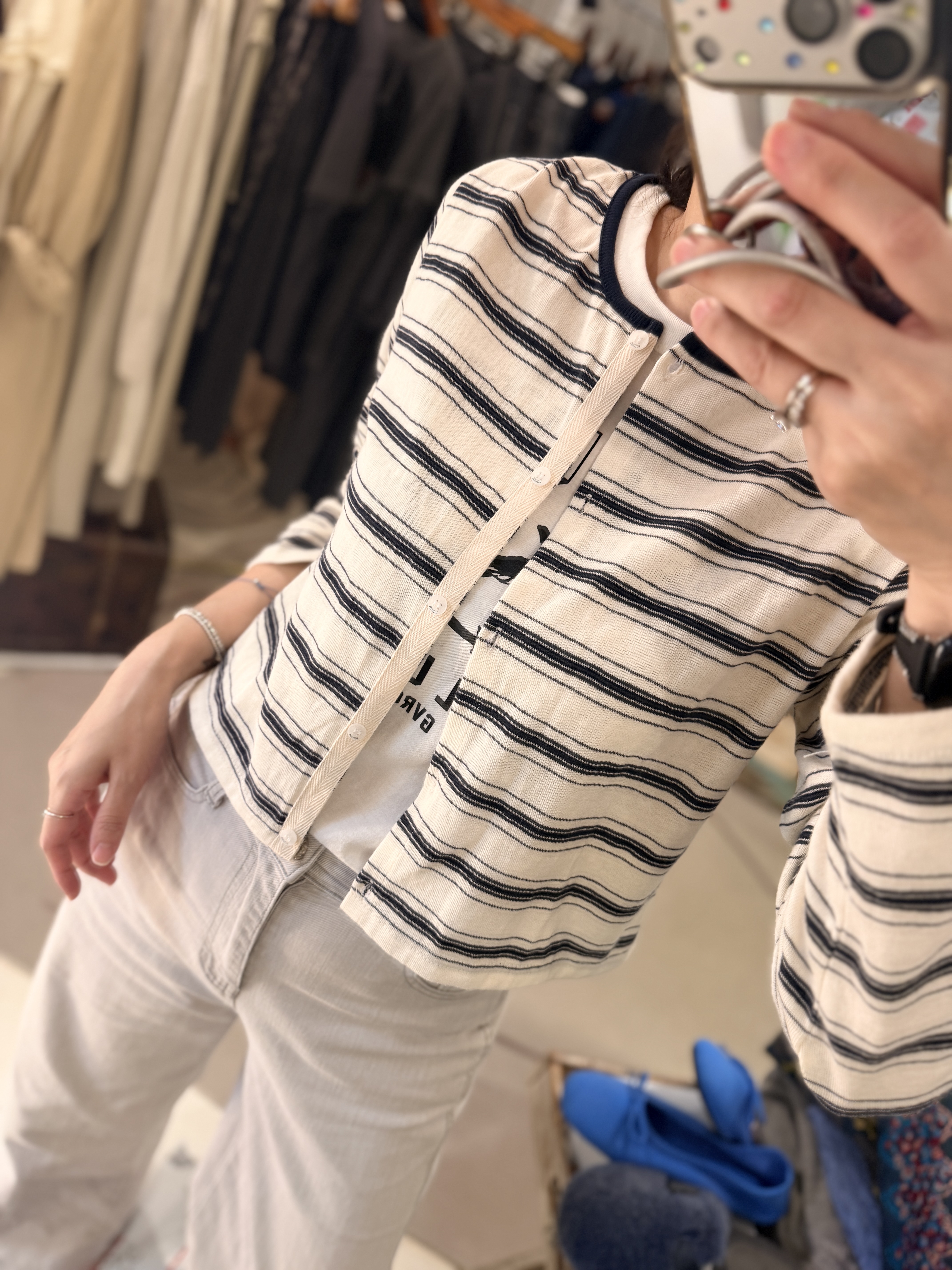 Stripe cardigan