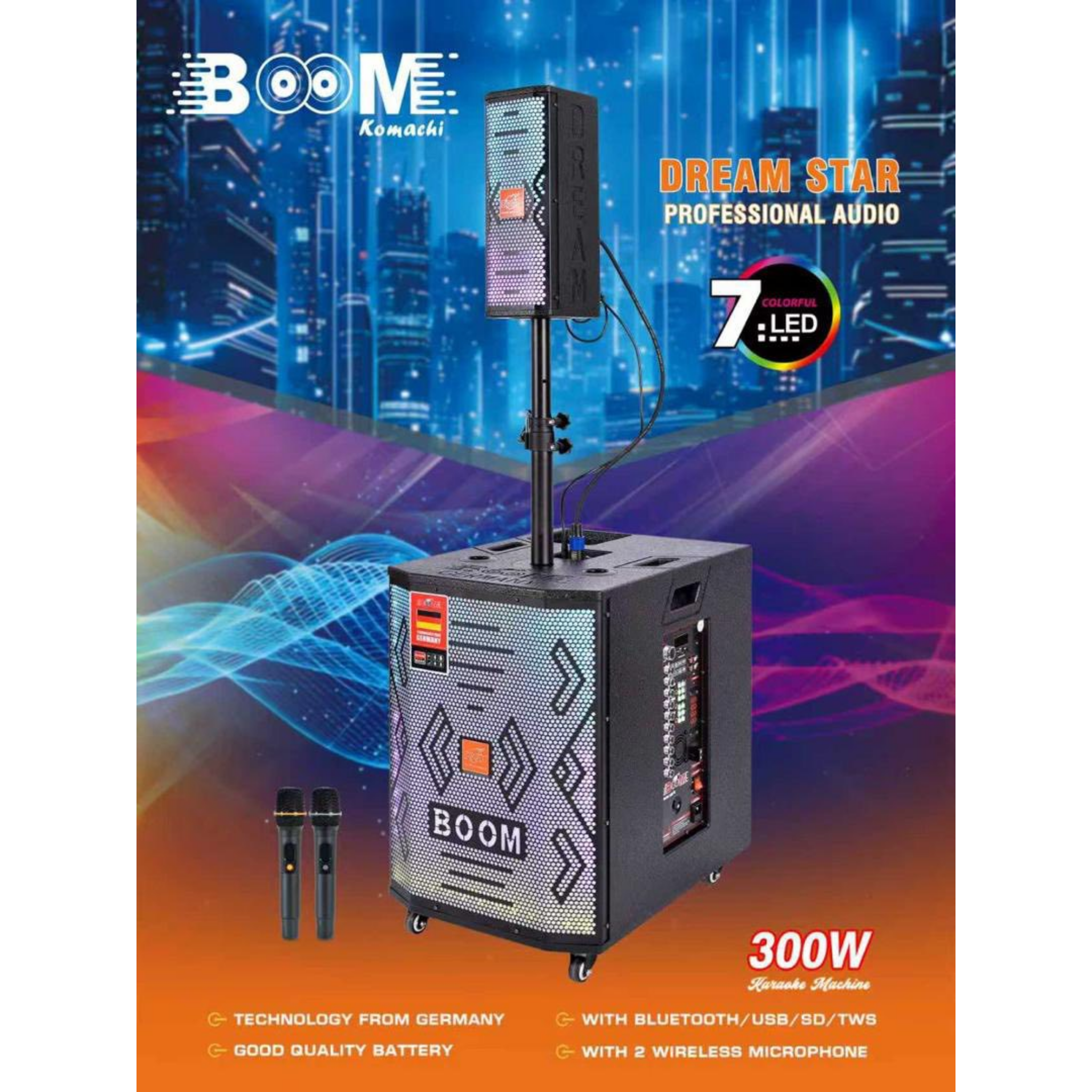 BOOM Dream Star Portable Bluetooth Speaker