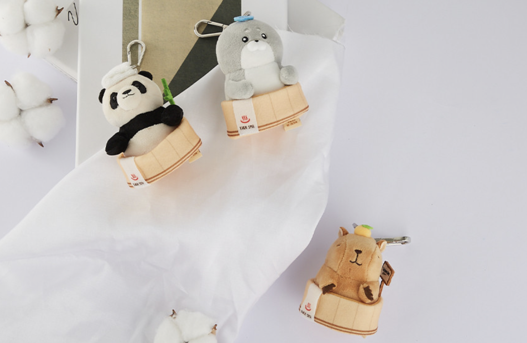 📦訂購 韓國代購 愛寶樂園 Everland 動物洗澡毛絨鎖匙扣 