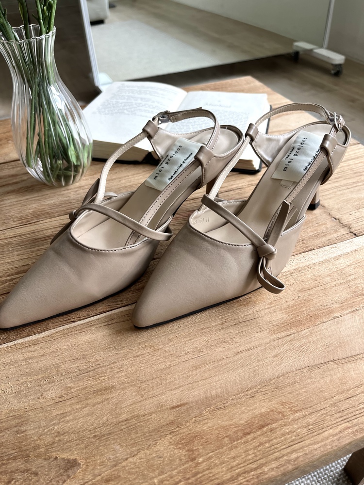 Noeud Front Slingback Heels (3colors)