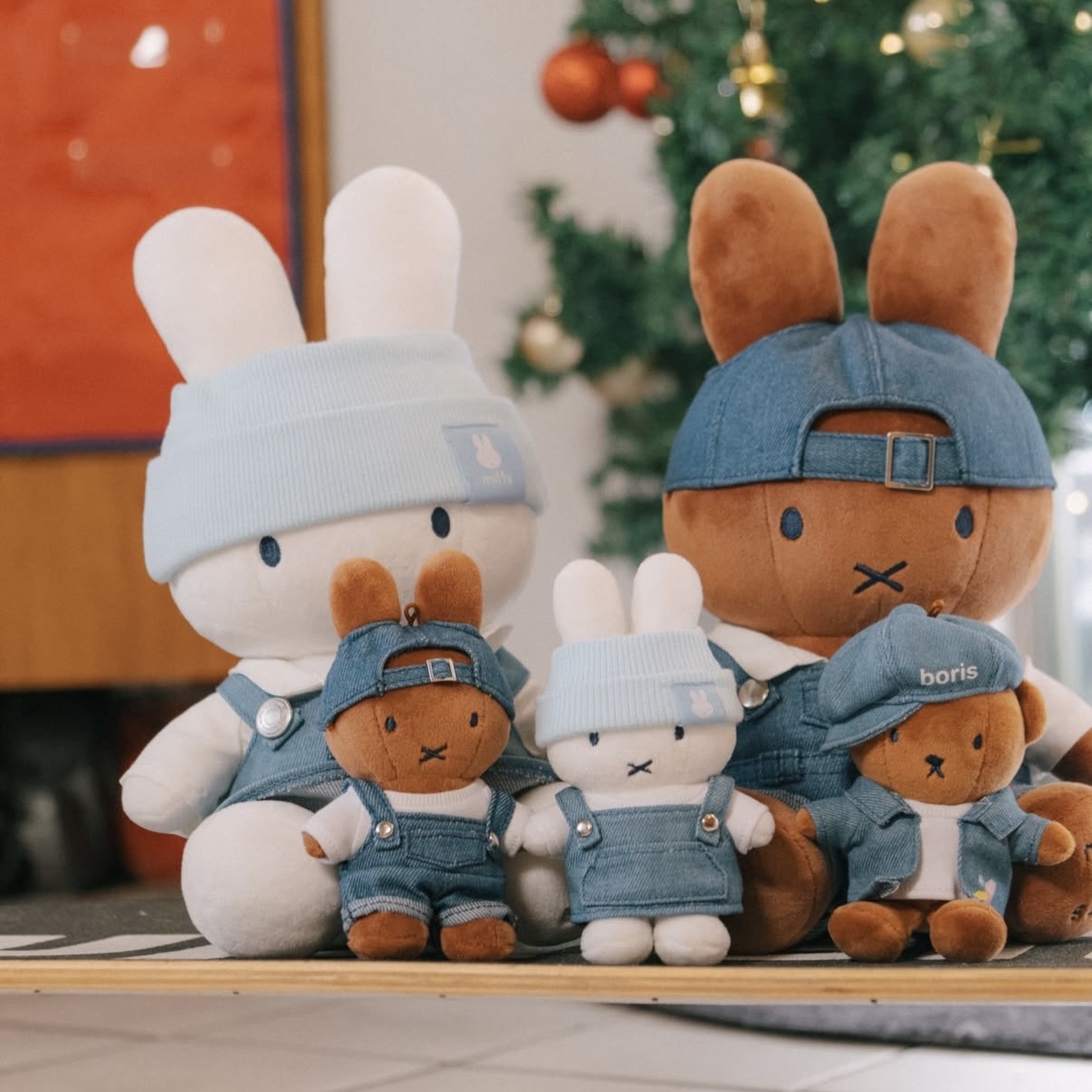 [韓國現貨][Miffy] 首爾限定版 牛仔布 Miffy 公仔匙扣 (2款)