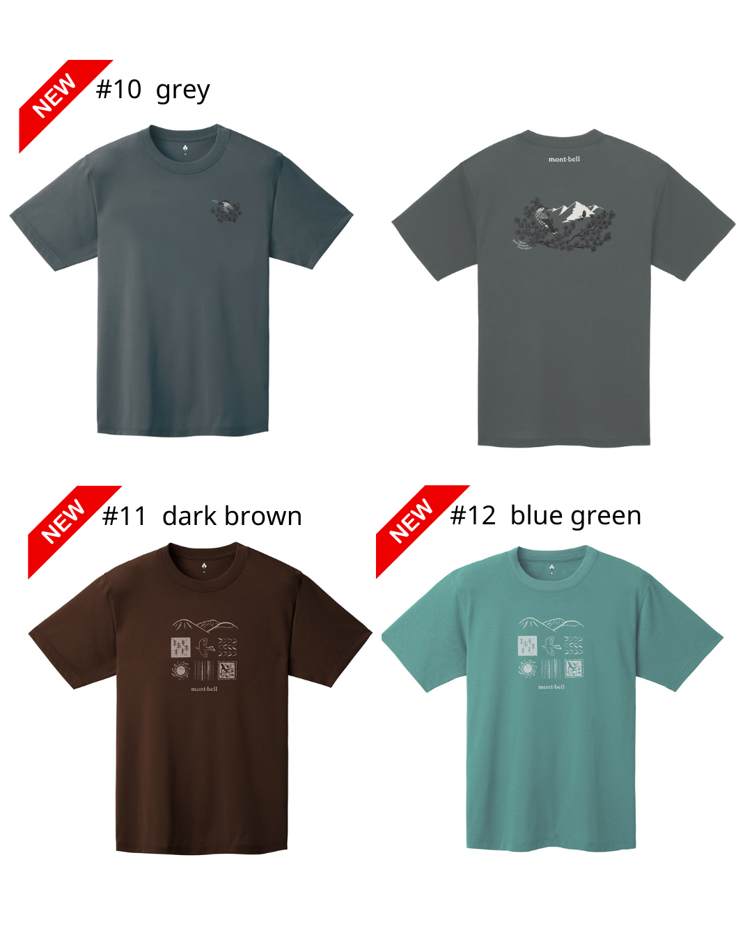 日本代購【 2026新款式 日本直送   montbell WICKRON 透氣 快乾 功能 T-Shirt  男女合穿  | mont-bell unisex print tee 】