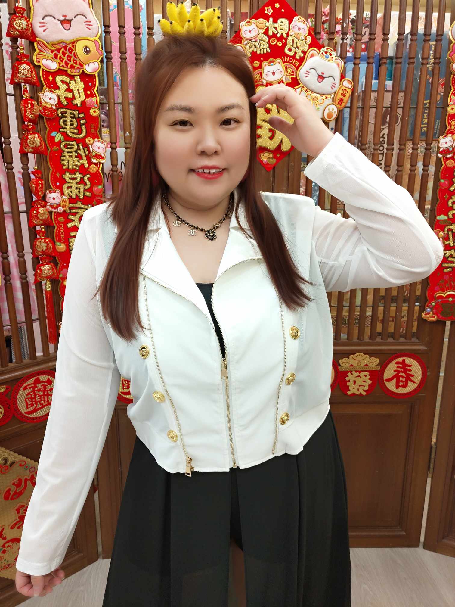 NBB09 TW#5196 双排扣拉链外套