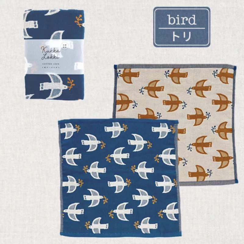 日本製純棉飛鳥花朵抹布